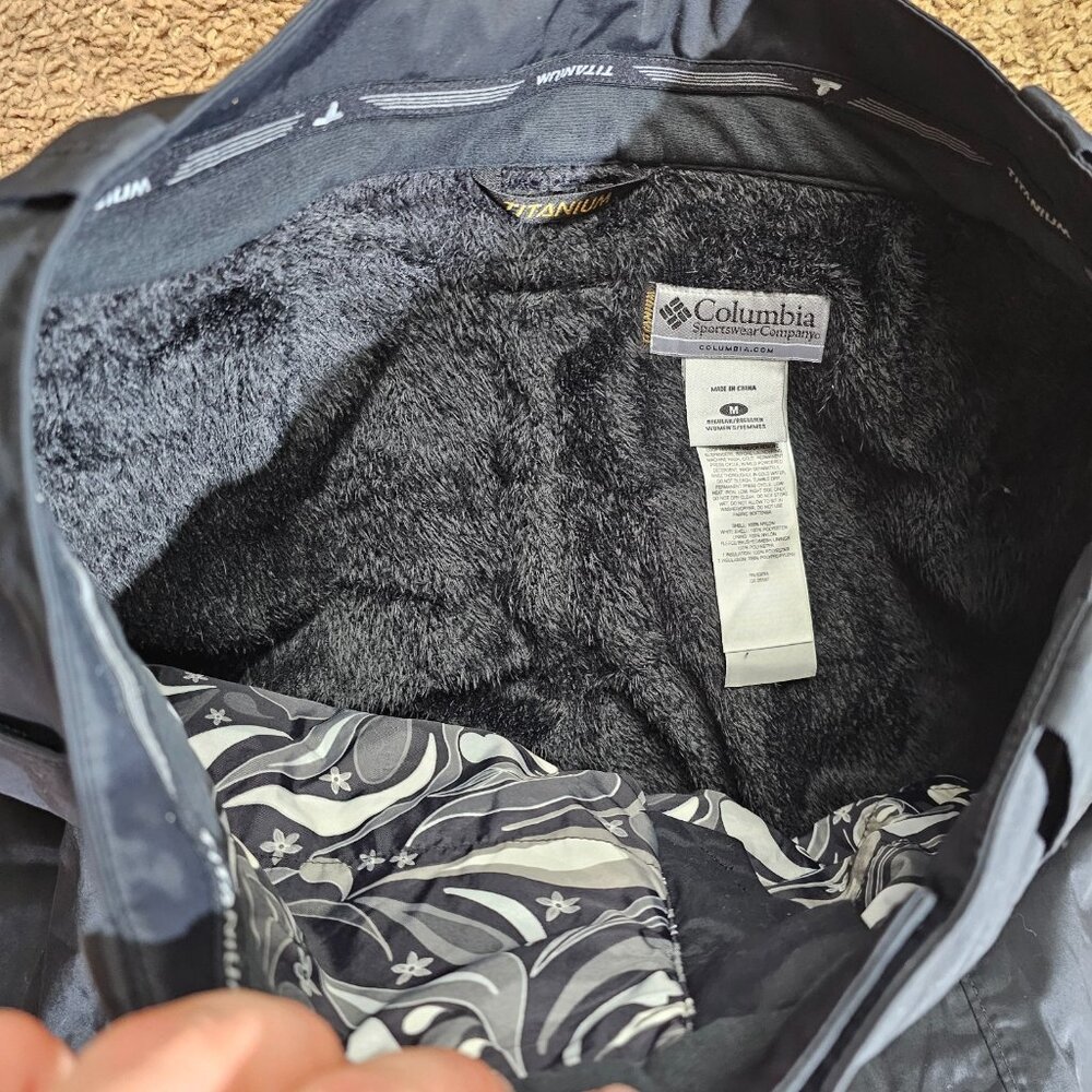 Columbia Titanium Ski Pants Womens Medium Black Omni Tech Waterproof Outdoors - Picture 15 of 15